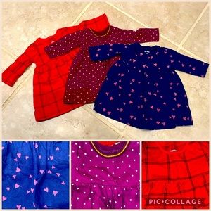 Lot of 3 EUC Baby Girl Dresses (Old Navy)